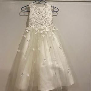 Princess Paliana White High Neck Formal Dress